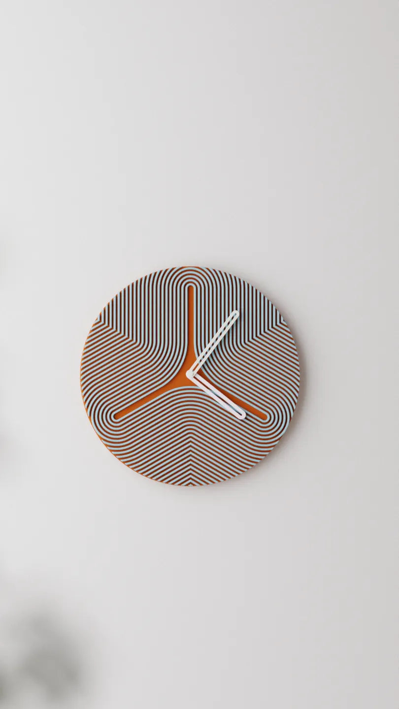 Reloj de Pared Moderno Impreso en 3D