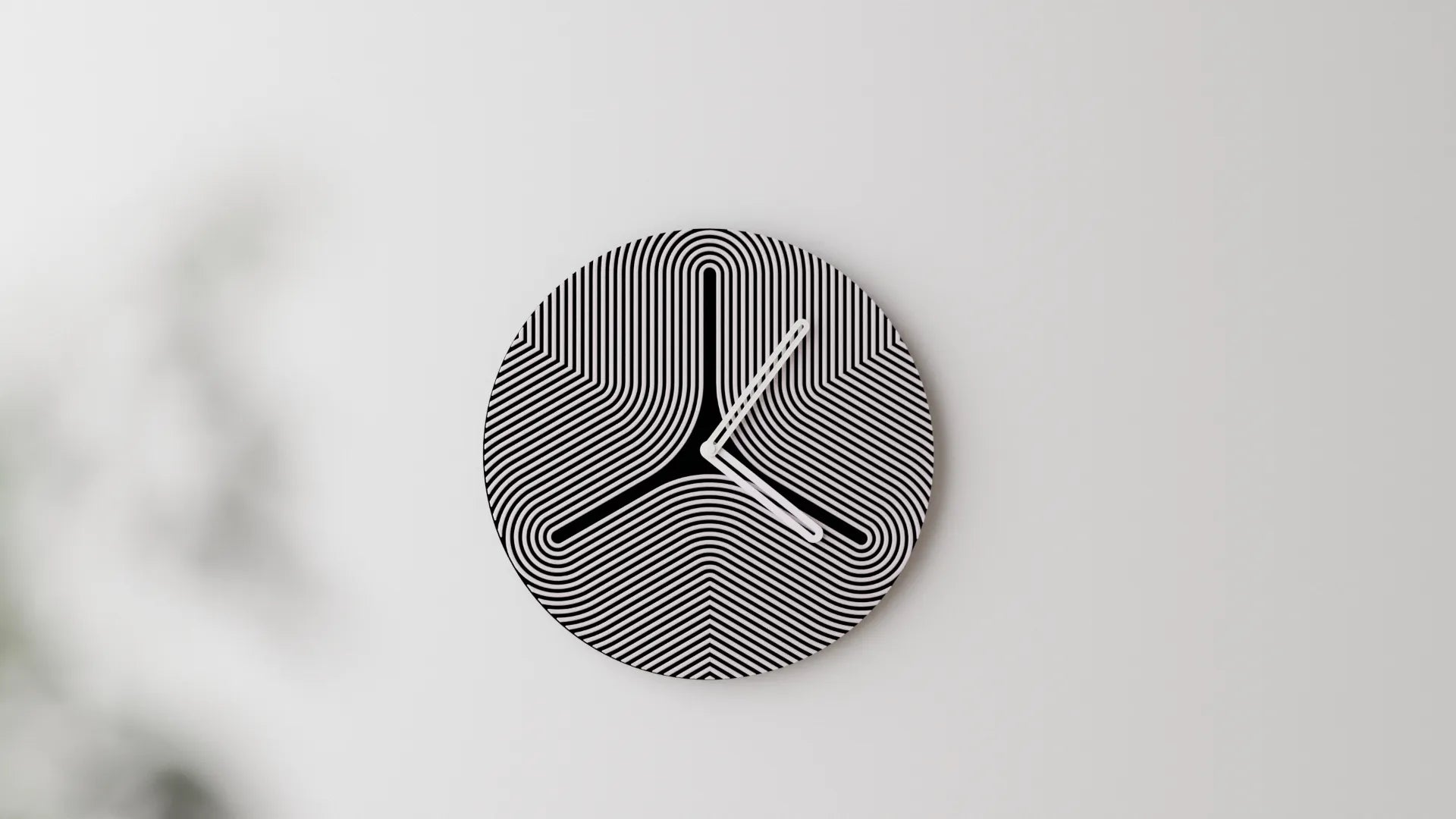 Reloj de Pared Moderno Impreso en 3D