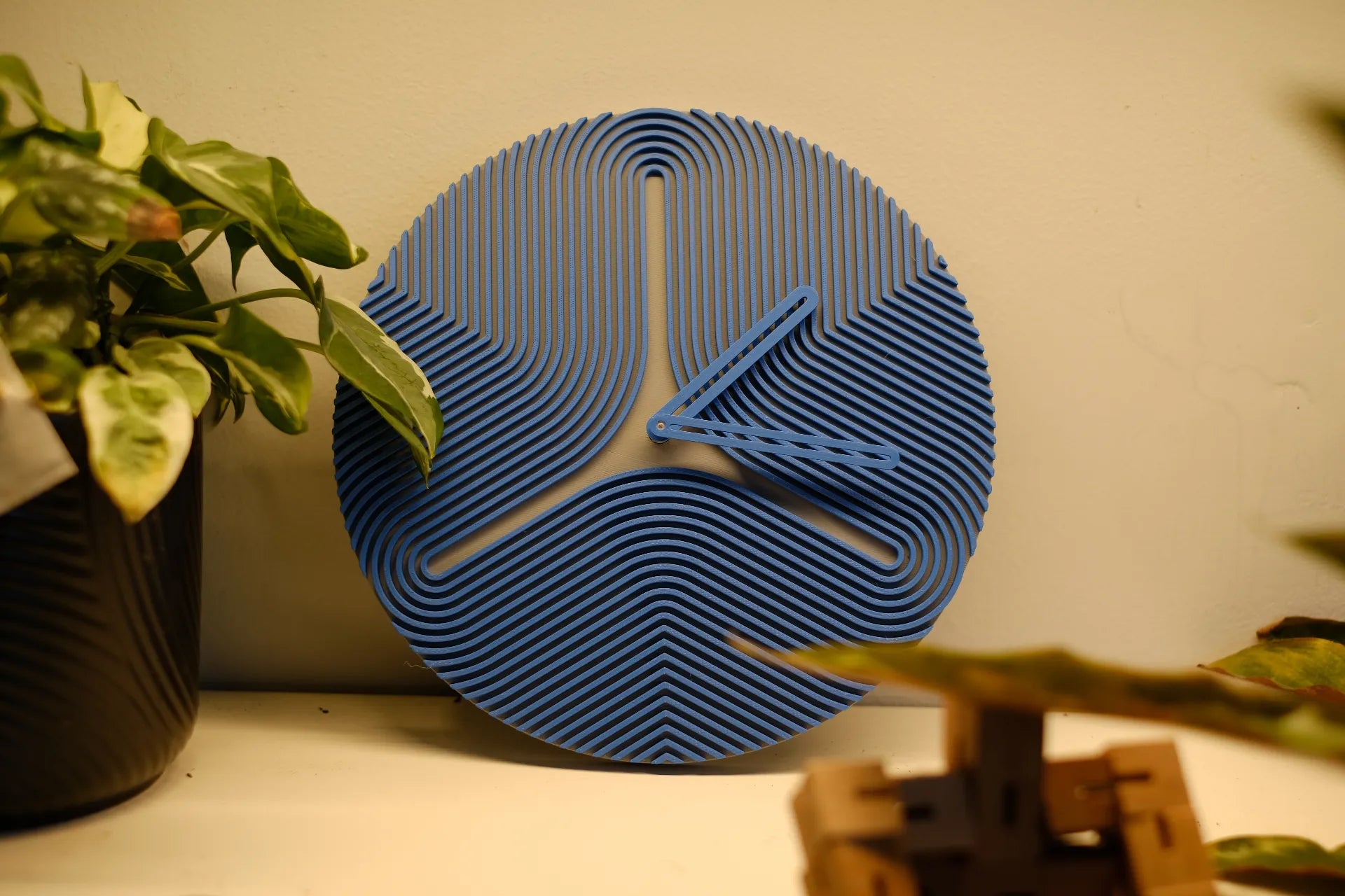 Reloj de Pared Moderno Impreso en 3D