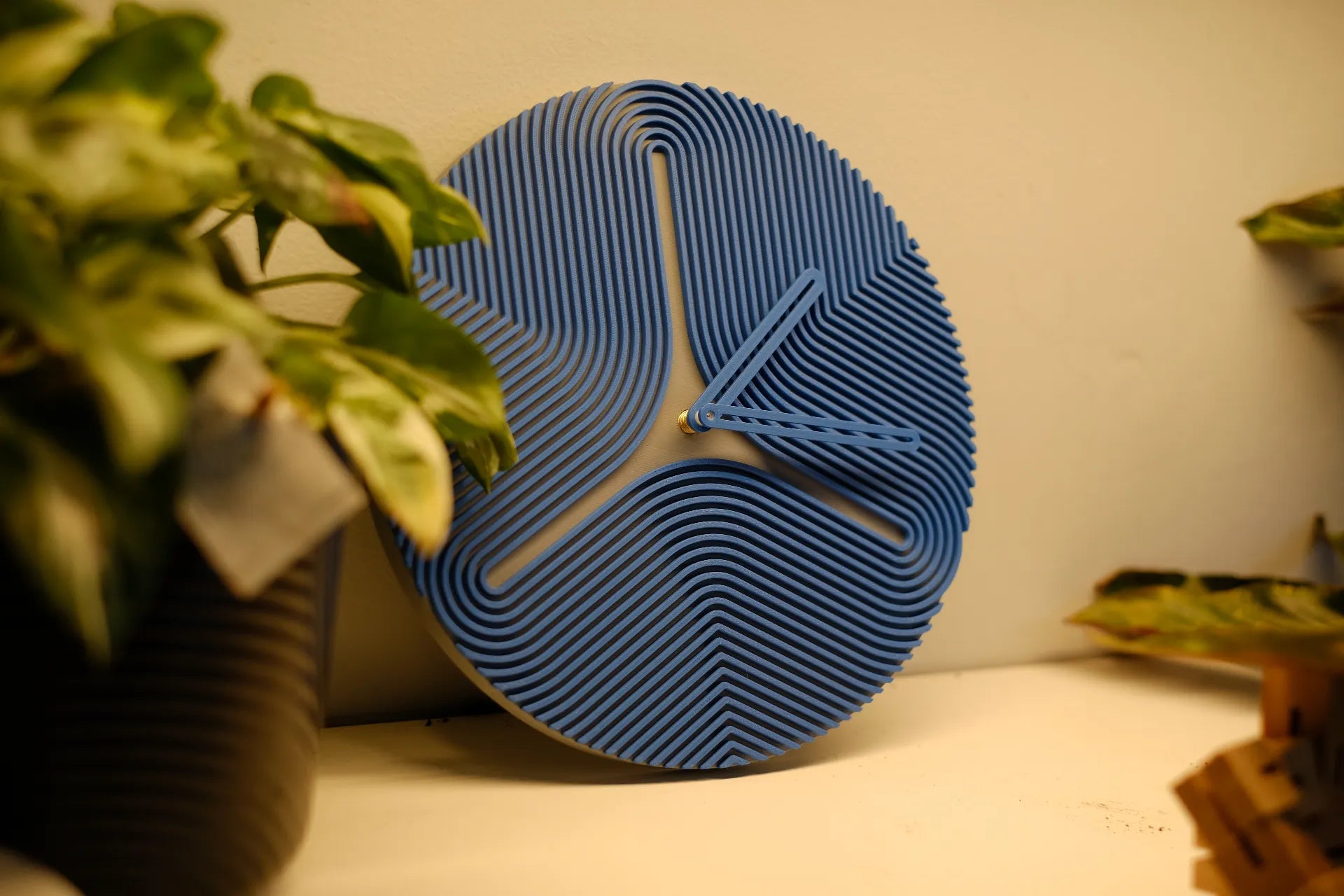 Reloj de Pared Moderno Impreso en 3D