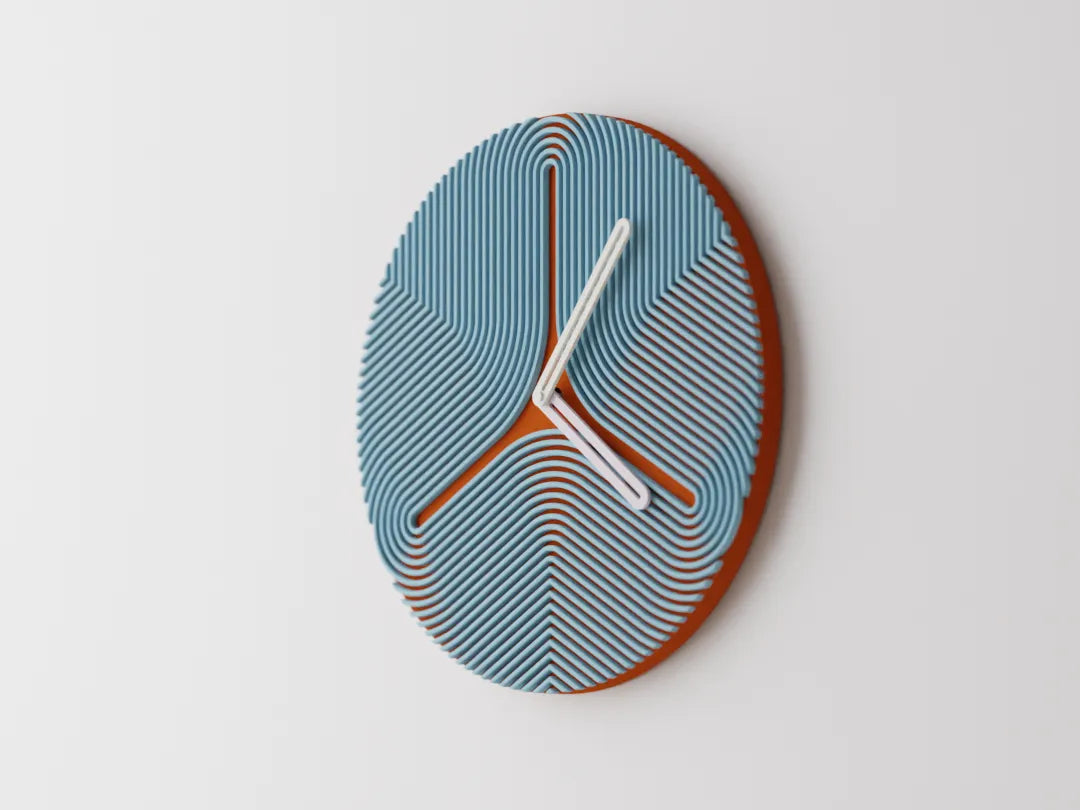 Reloj de Pared Moderno Impreso en 3D