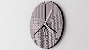 Reloj de Pared Moderno Impreso en 3D