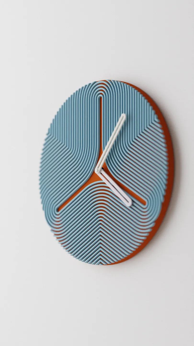 Reloj de Pared Moderno Impreso en 3D