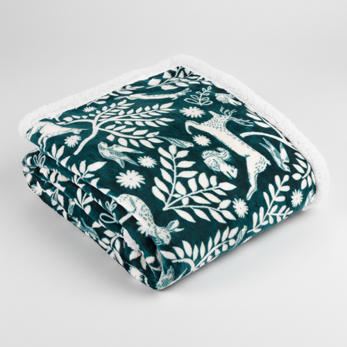 Manta sherpa de forro polar Skandi Woodland