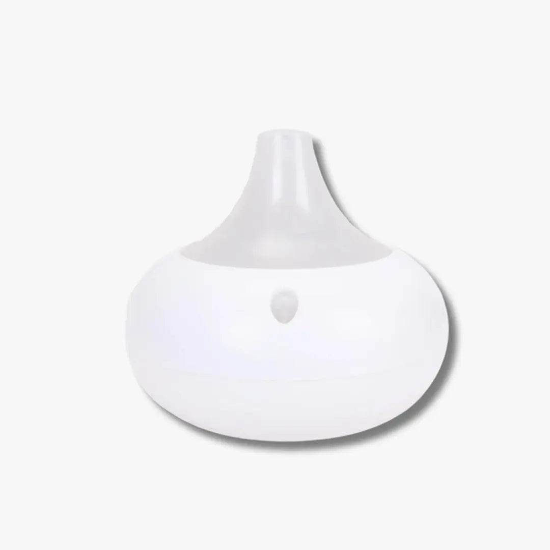 Humidificador Difusor de Aromas WT‑203 con LED Multicolor y 3 Aceites Esenciales – 80 ml Dropea