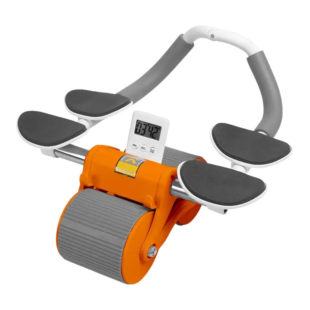 Rodillo de Entrenamiento para Abdominales con Soporte para Codos , Doble Rueda y Alfombrilla Antideslizante Dropea