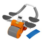 Rodillo de Entrenamiento para Abdominales con Soporte para Codos , Doble Rueda y Alfombrilla Antideslizante Dropea