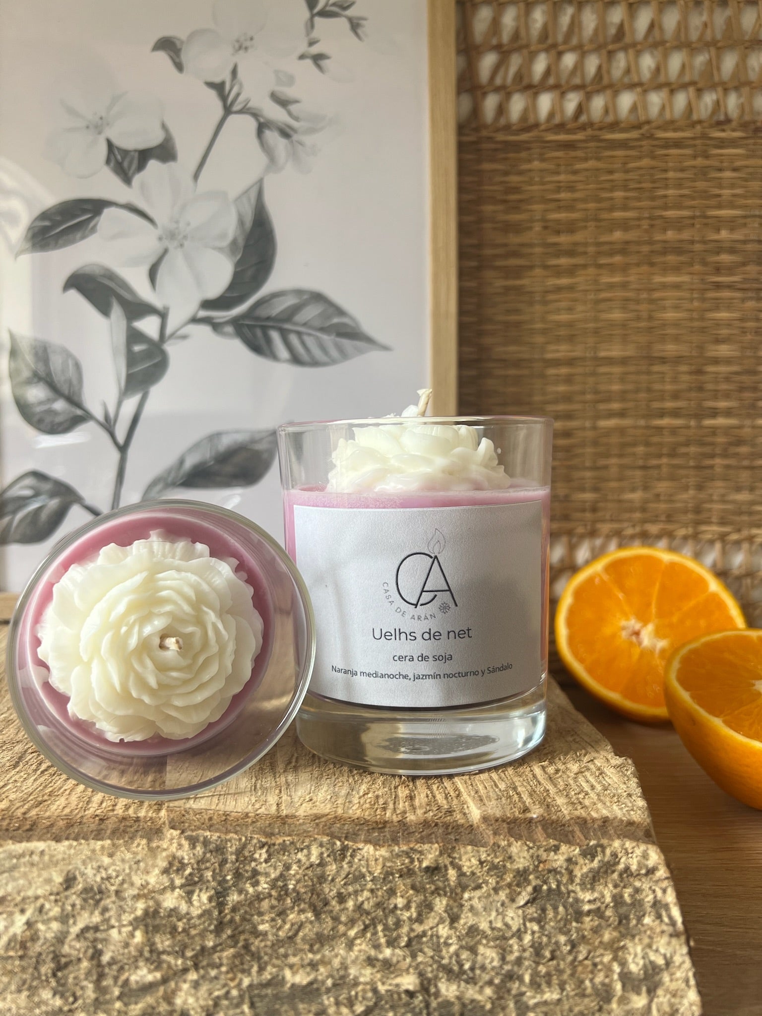 Vela aromática Uelhs de net “Ojos de noche”