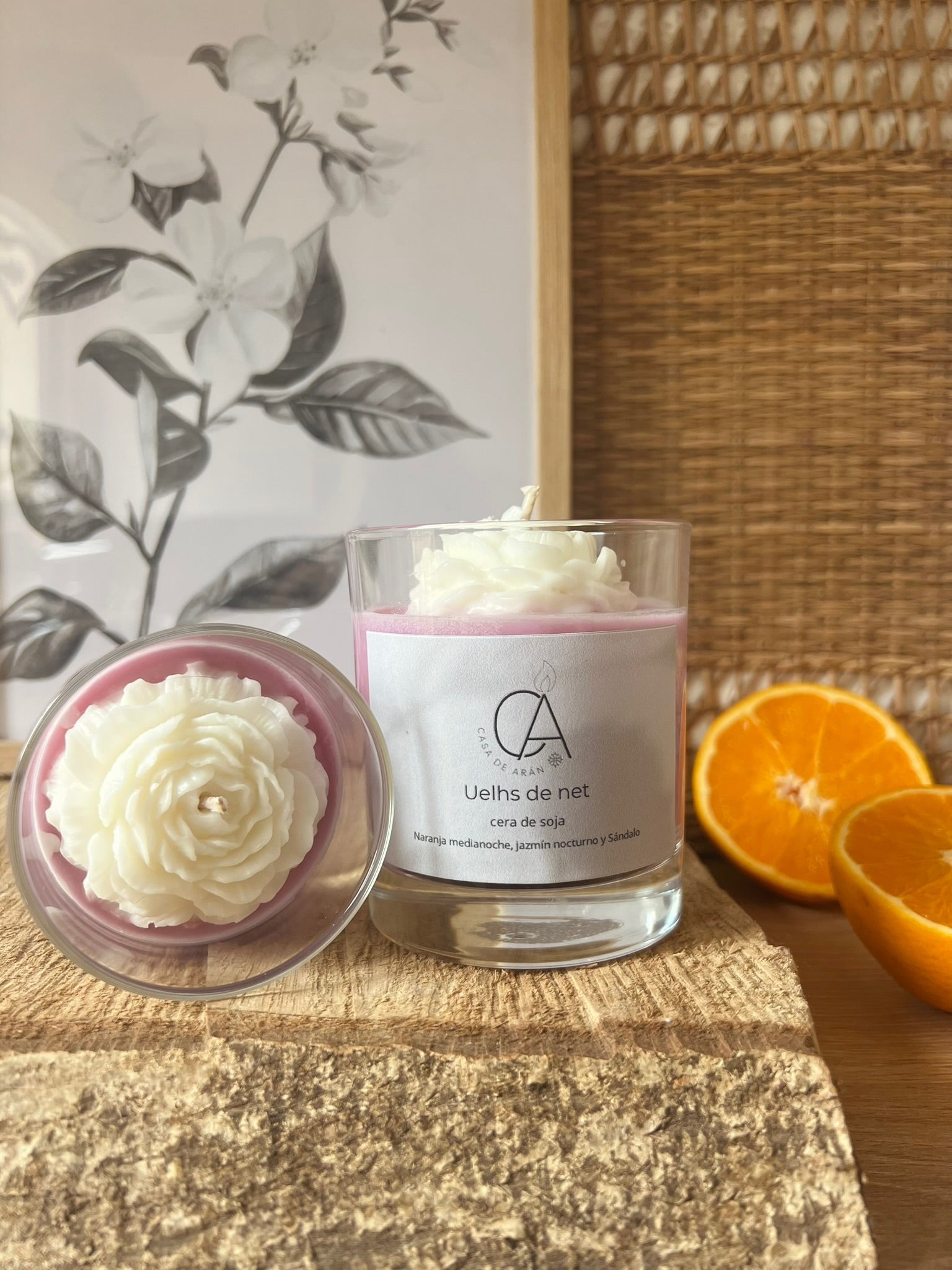 Vela aromática Uelhs de net “Ojos de noche”
