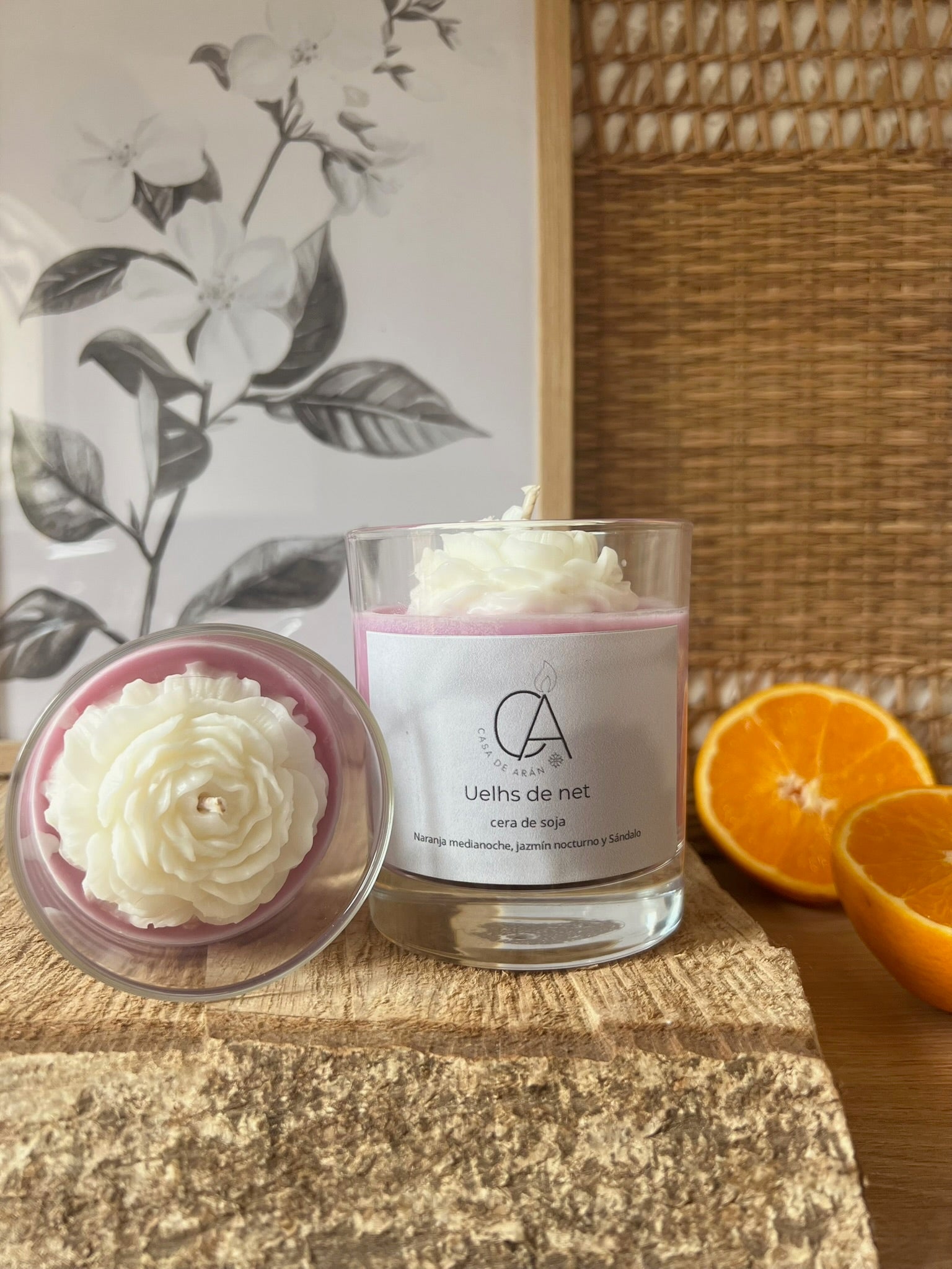 Vela aromática Uelhs de net “Ojos de noche”