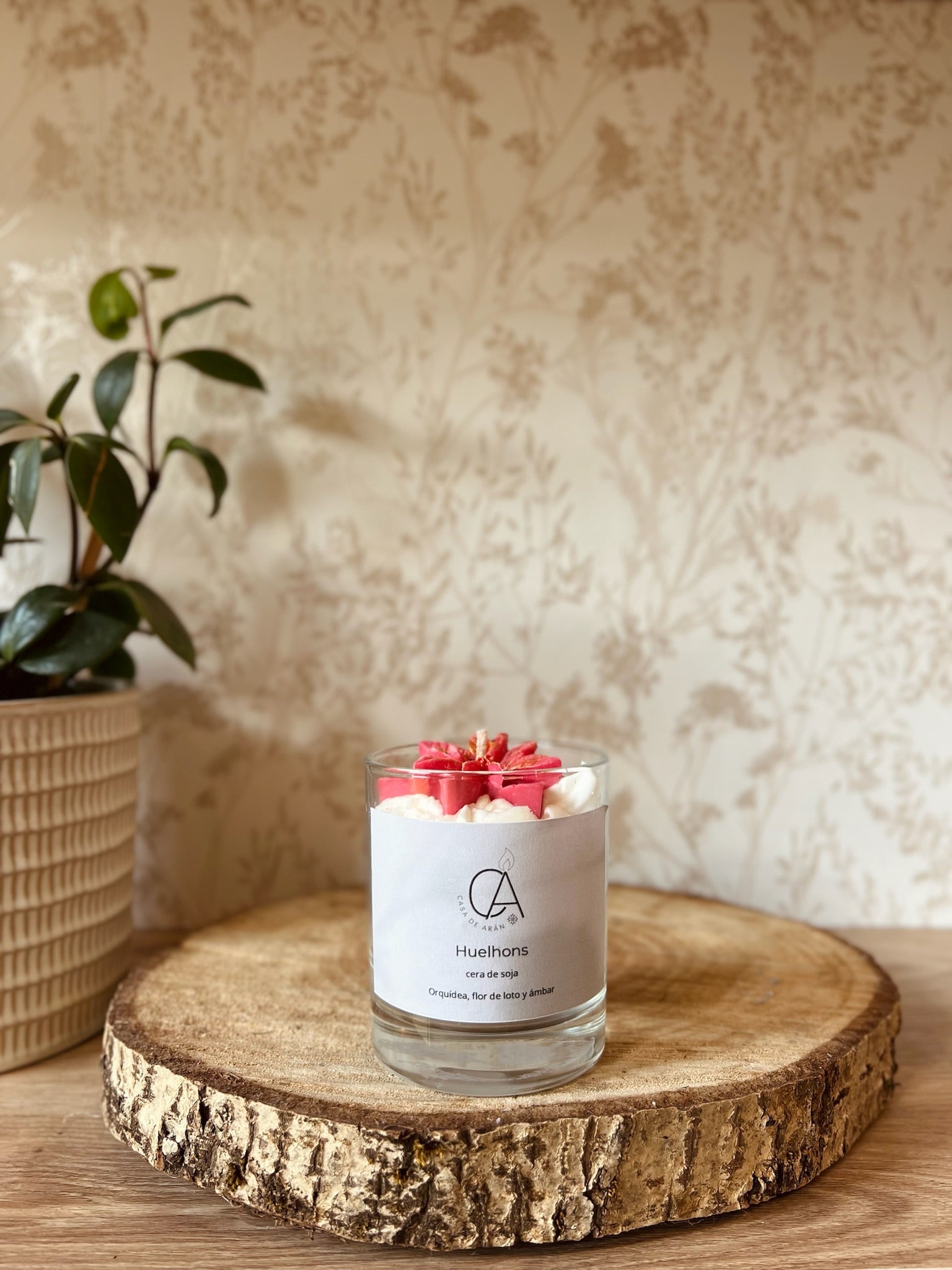 Vela aromática Huelhons “Pétalos”