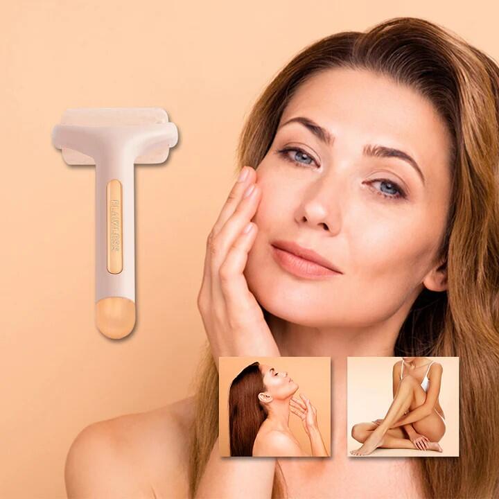 Rodillo Masajeador de Hielo Facial Flawless Mujer