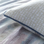 Juego de funda nórdica reversible en algodón + 2 fundas de almohada Landscape Seafoam Appletree Loft