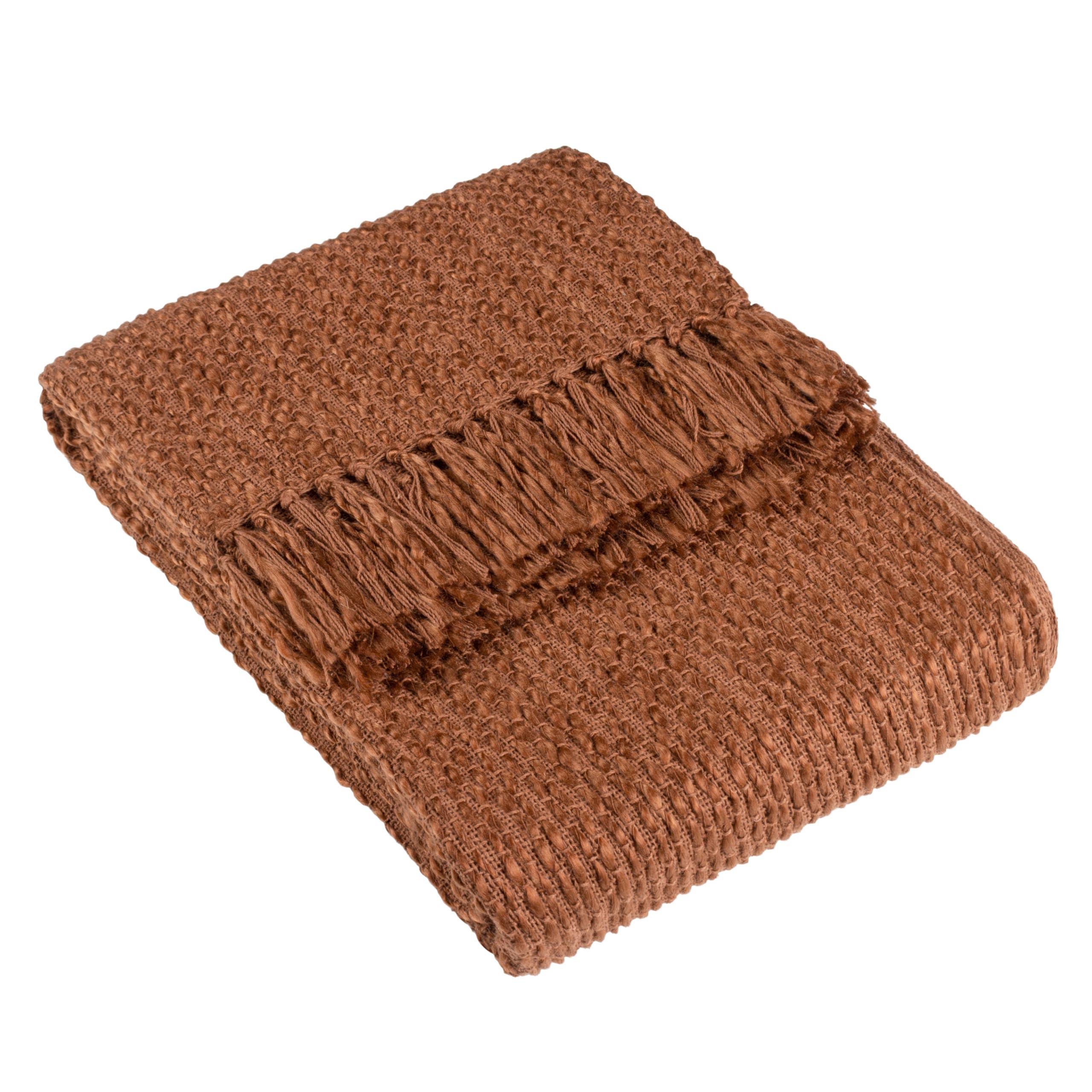 Manta tejida con flecos Morni