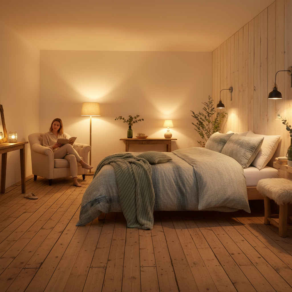 Juego de funda nórdica en algodón + 2 fundas de almohada Anson Stripe de Appletree Hygge