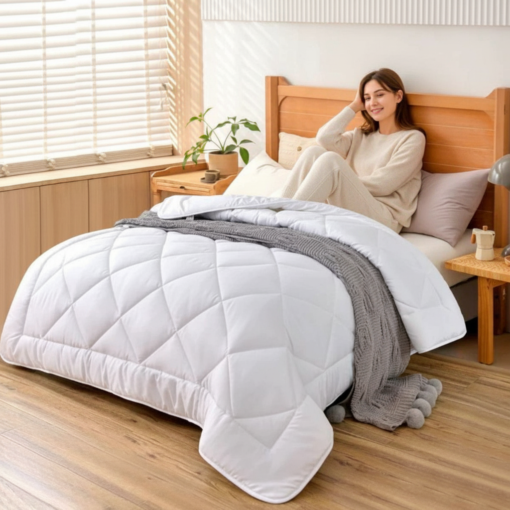 Edredón de microfibra 200 x 200 cm Herzberg