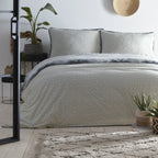 Juego de funda nórdica reversible en algodón + 2 fundas de almohada Landscape Seafoam Appletree Loft