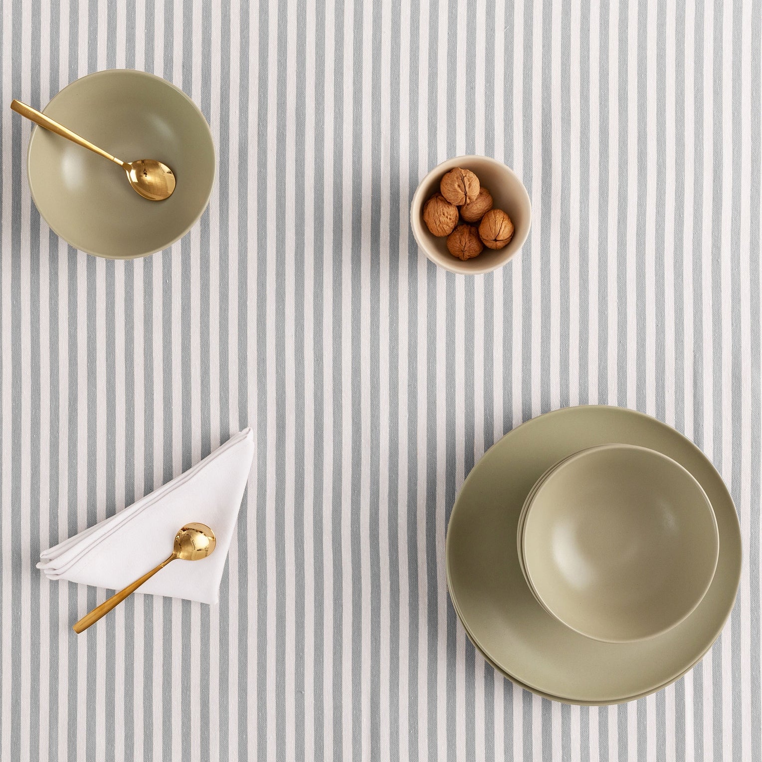 Mantel antimanchas de algodón impermeable rayas ARENZA