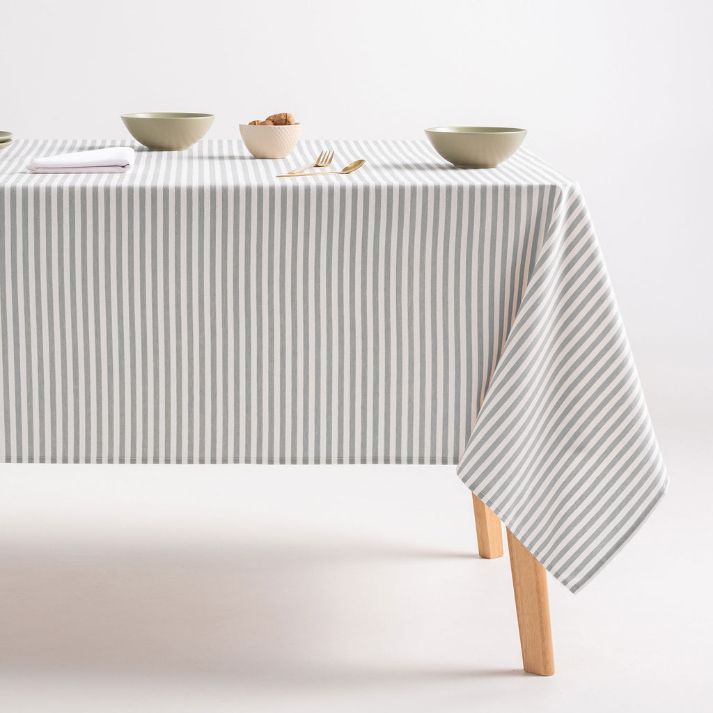 Mantel antimanchas de algodón impermeable rayas ARENZA
