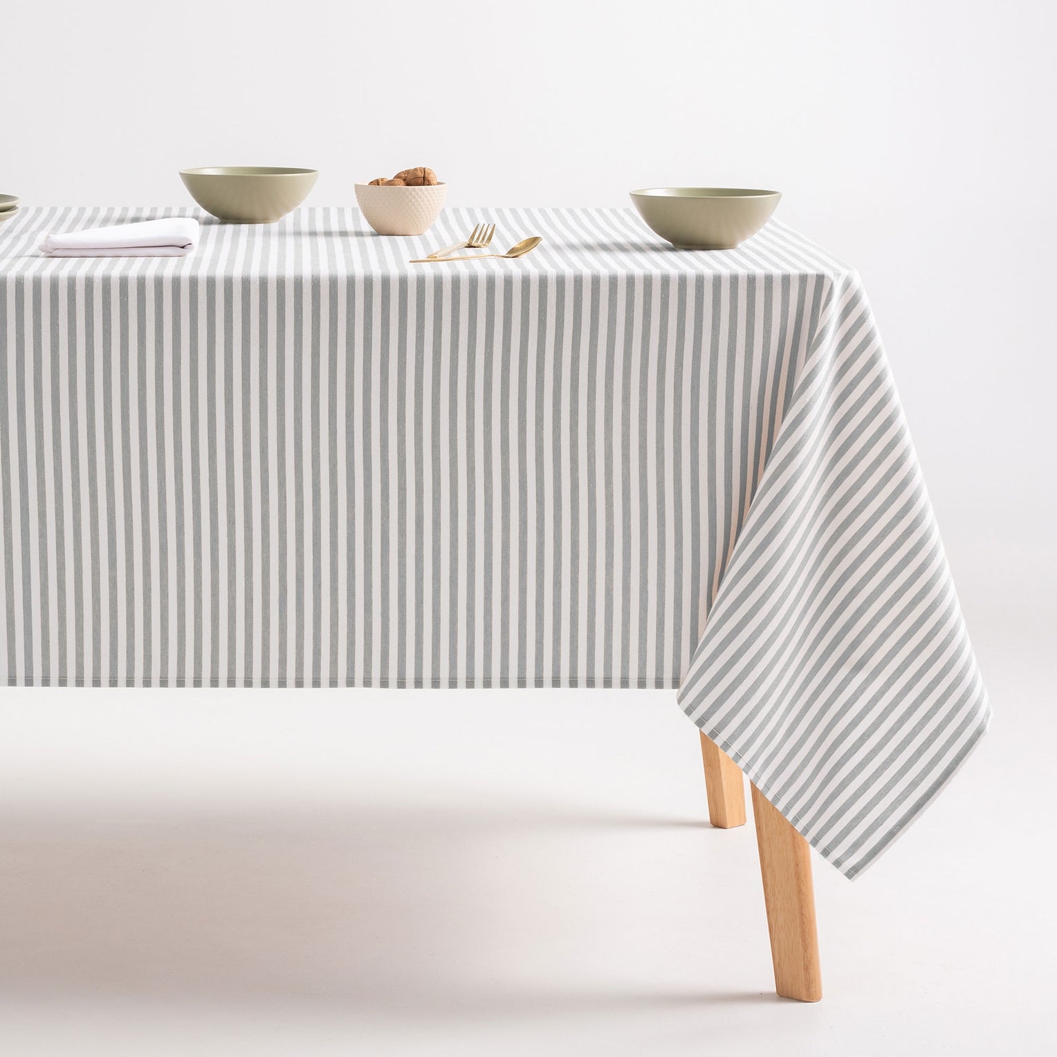 Mantel antimanchas de algodón impermeable rayas ARENZA