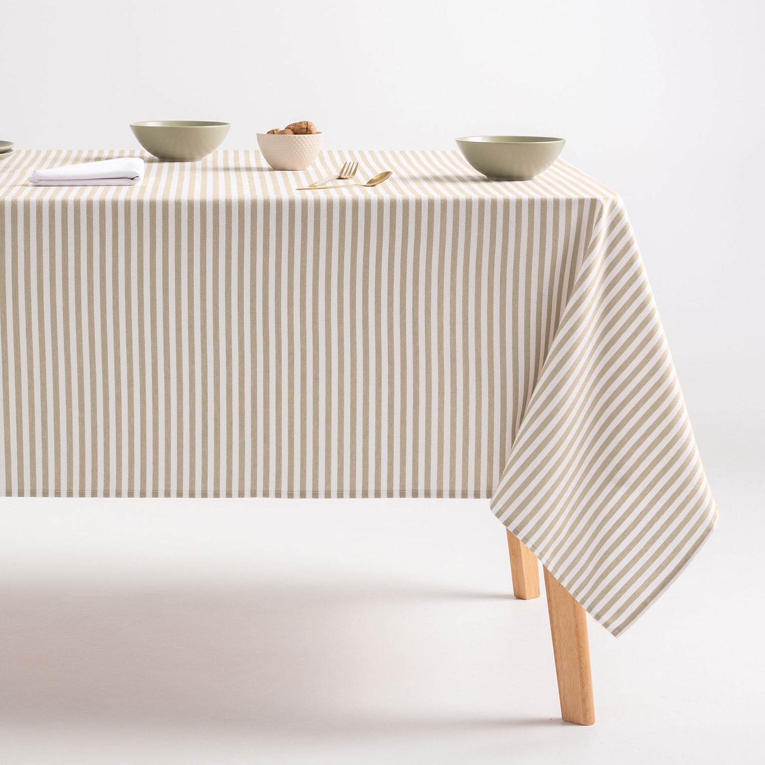 Mantel antimanchas de algodón impermeable rayas ARENZA