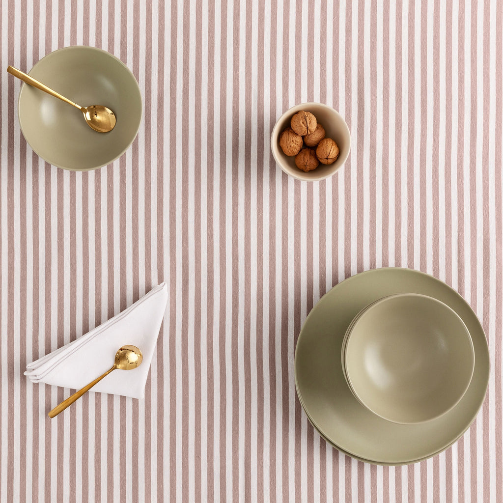 Mantel antimanchas de algodón impermeable rayas ARENZA