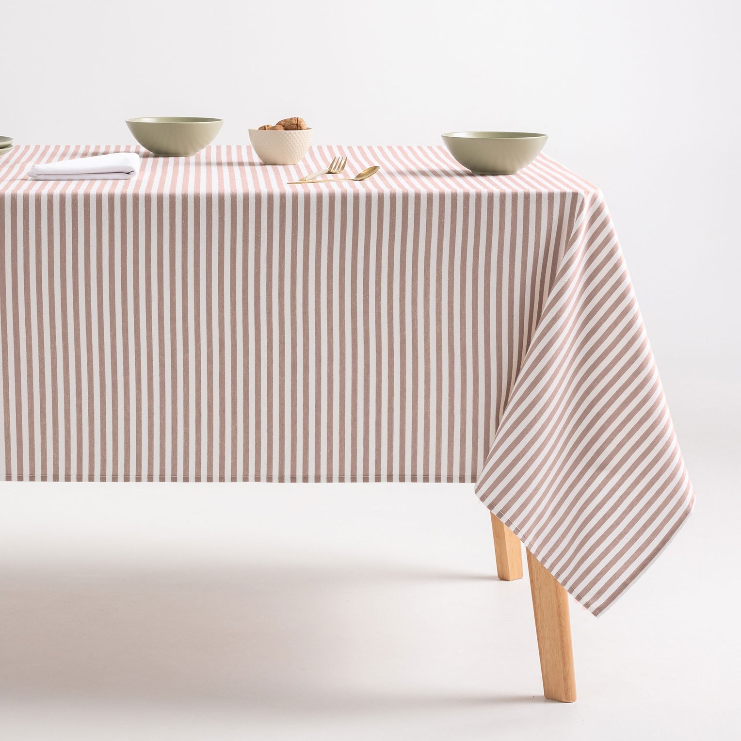 Mantel antimanchas de algodón impermeable rayas ARENZA
