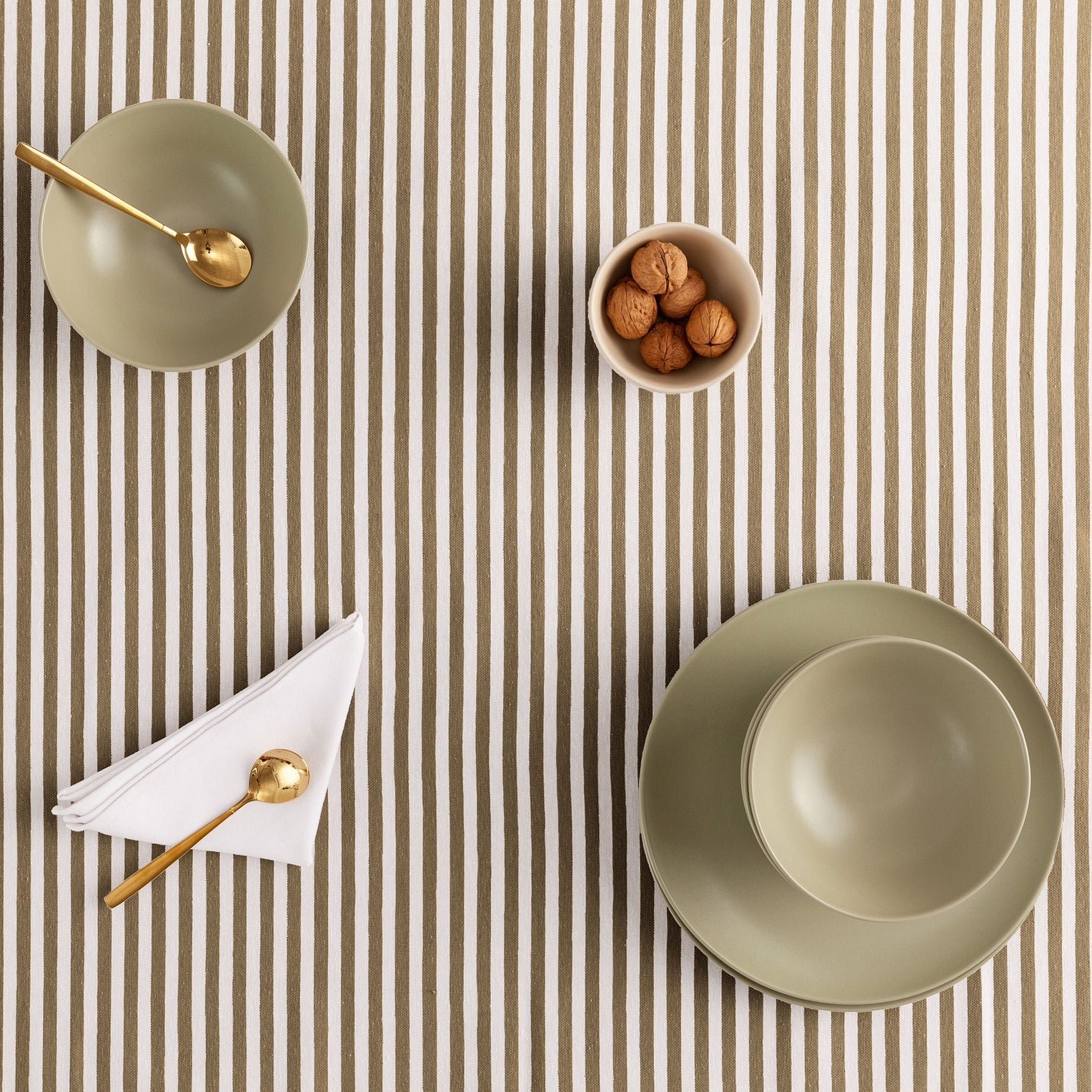 Mantel antimanchas de algodón impermeable rayas ARENZA