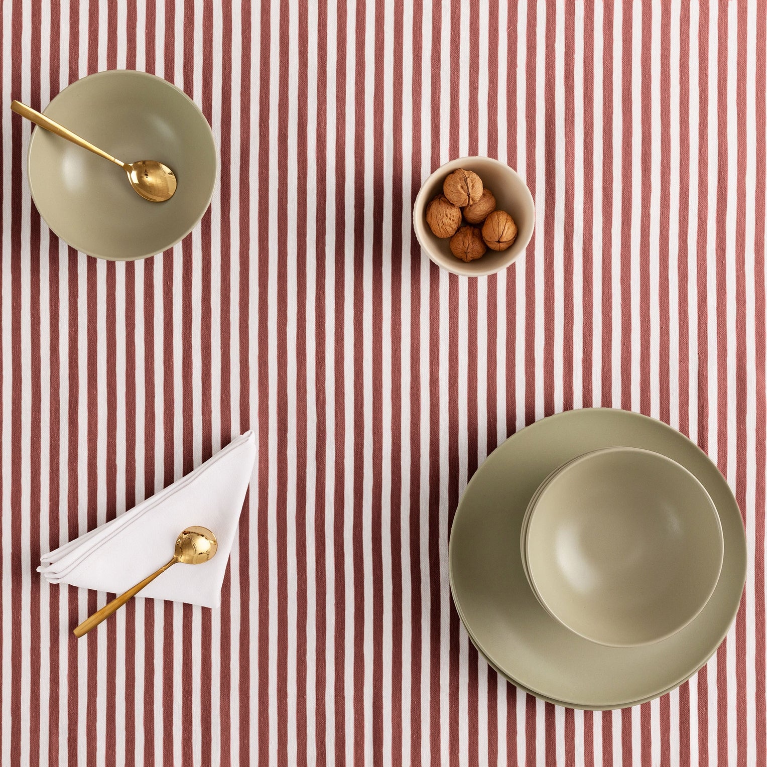 Mantel antimanchas de algodón impermeable rayas ARENZA