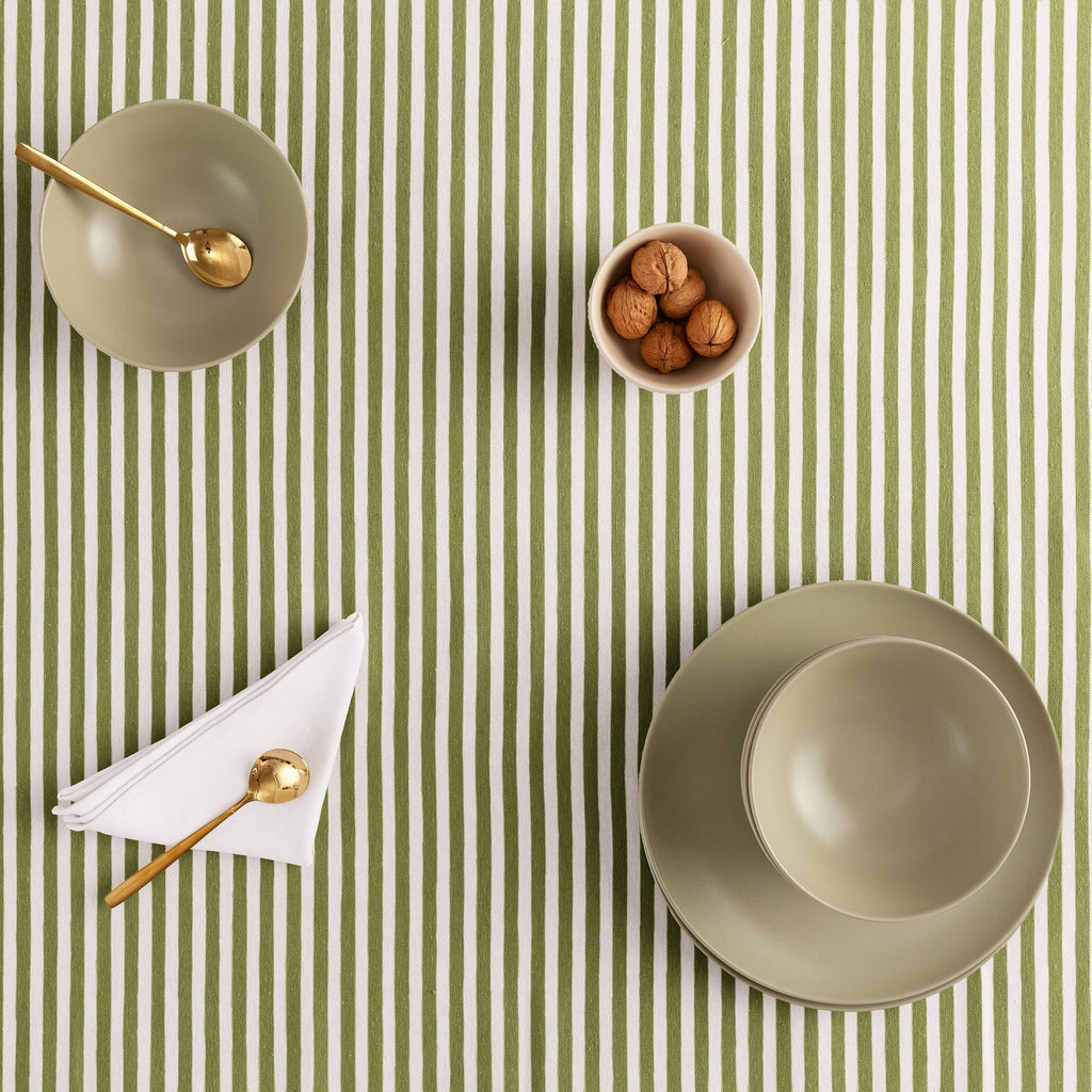 Mantel antimanchas de algodón impermeable rayas ARENZA