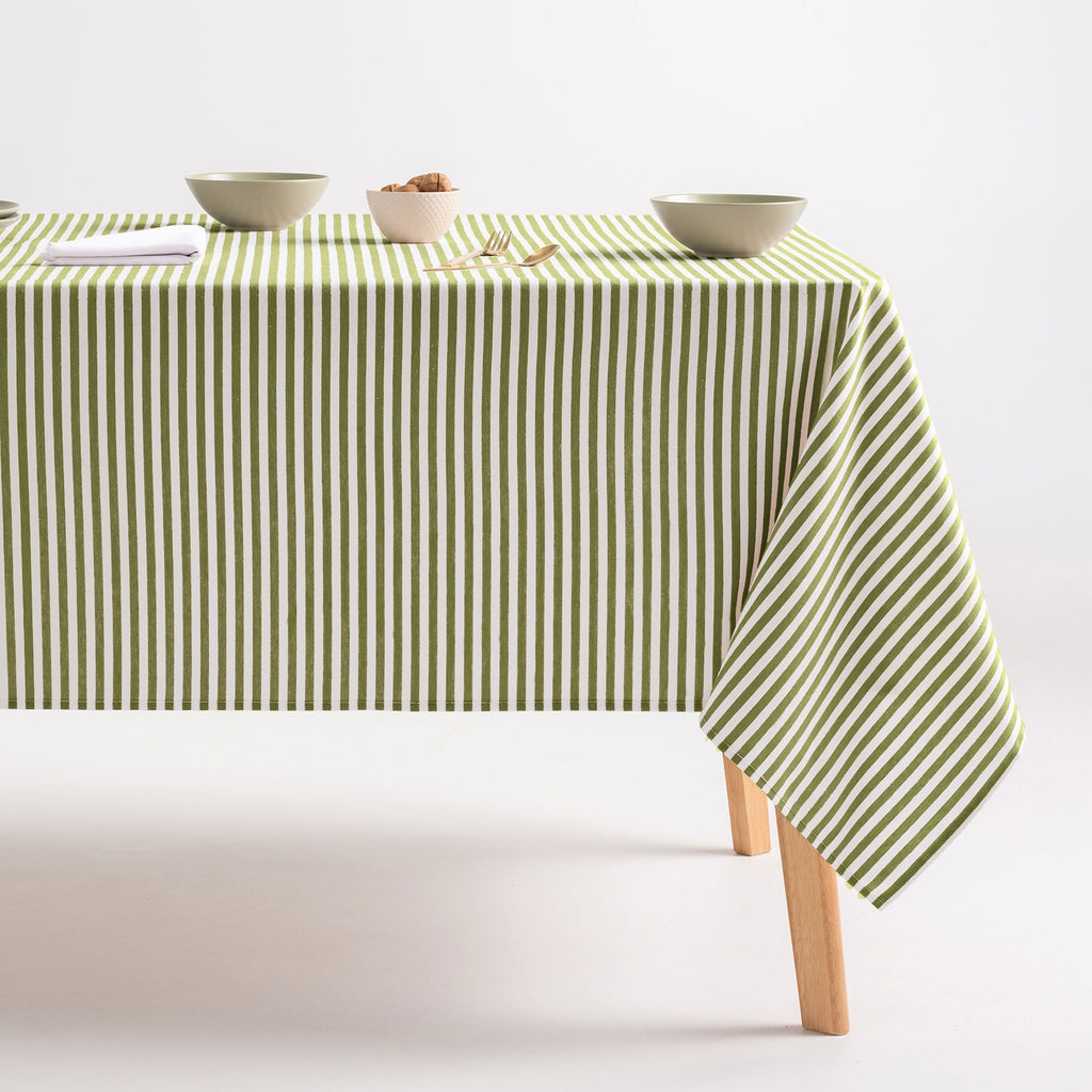 Mantel antimanchas de algodón impermeable rayas ARENZA