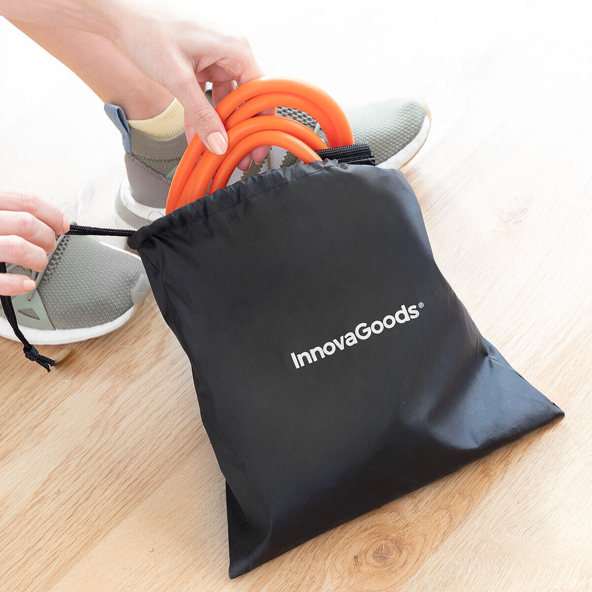 Cinturón con Bandas de Resistencia para Glúteos y Guía de Ejercicios Bootrainer - InnovaGoods