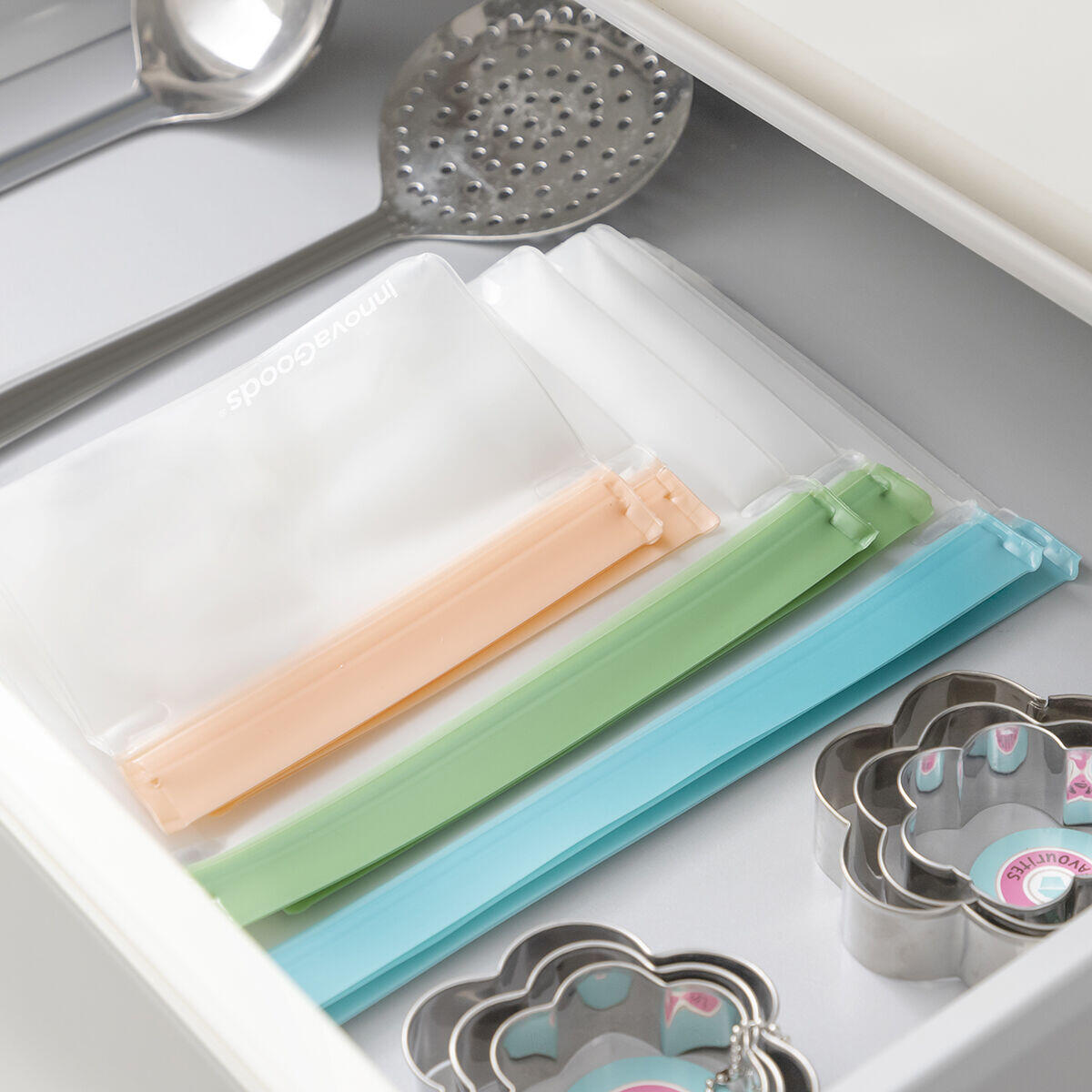 Set de Bolsas Reutilizables Herméticas Zags 6 Unidades - InnovaGoods