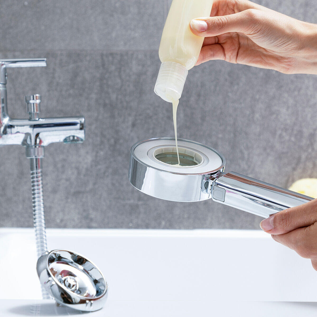 Alcachofa de Ducha Doble con Dispensador 3 en 1 Xawara - InnovaGoods