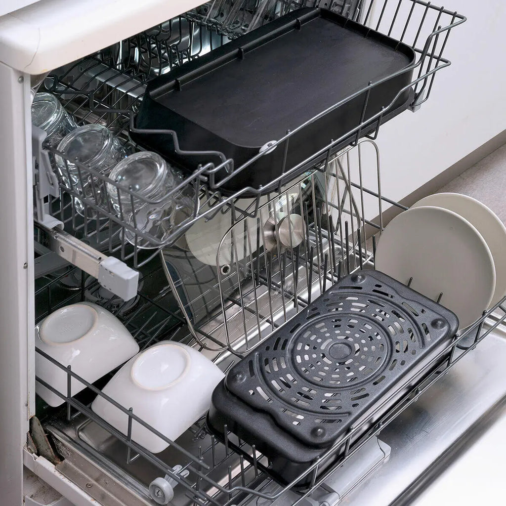 Freidora de Aire 6L Fryinn 12-in-1 6000 con Grill, Accesorios y Recetario Negro Acero 3400W - InnovaGoods Dropea