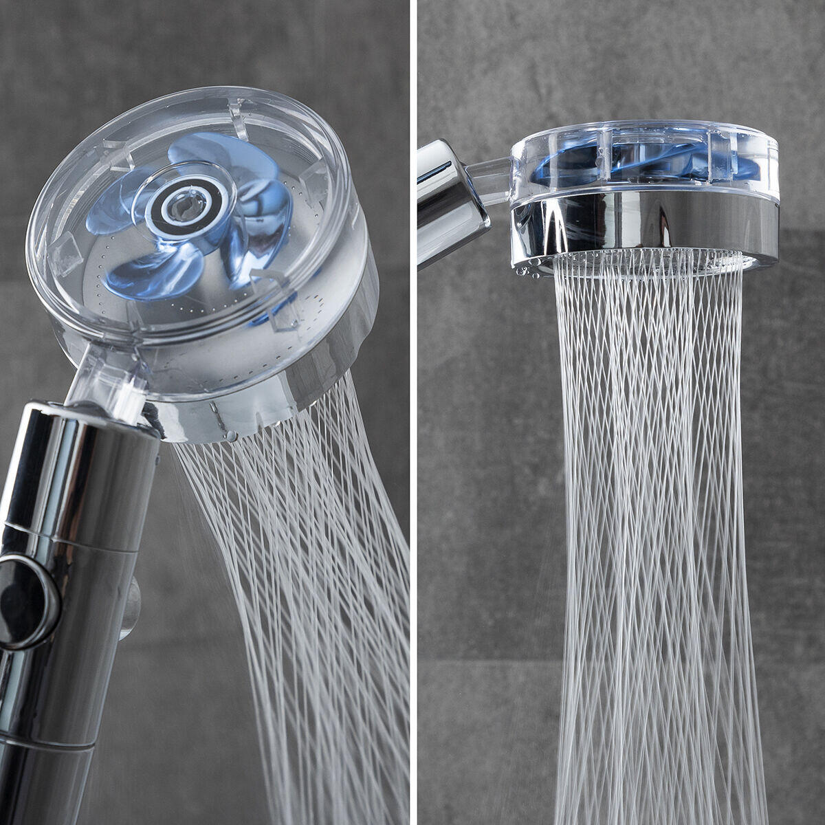 Ecoducha con Hélice de Presión y Filtro Purificador Heliwer - InnovaGoods