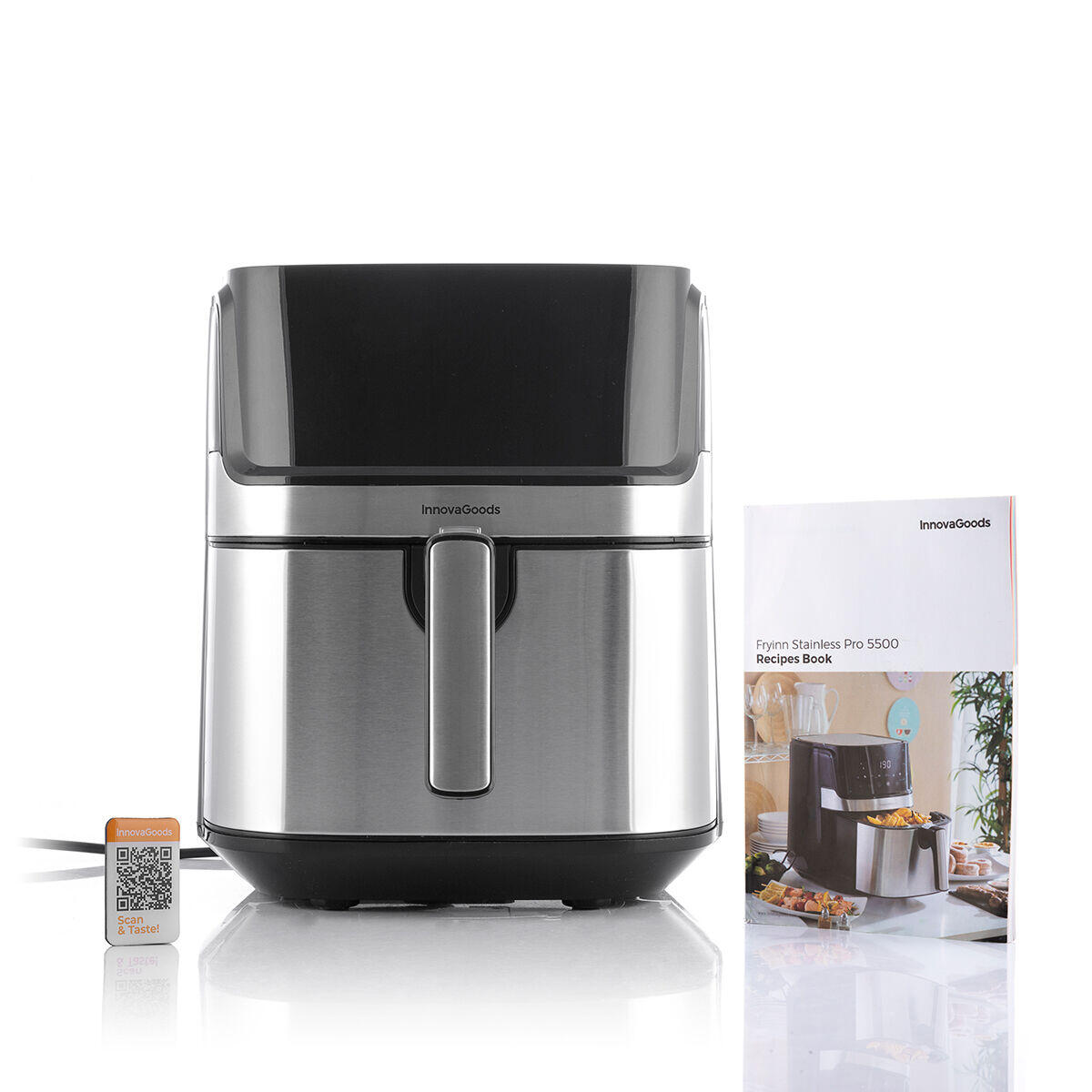 Freidora de Aire Fryinn Pro 5500 Negro 1700 W 5,5 L Acero Inoxidable - InnovaGoods