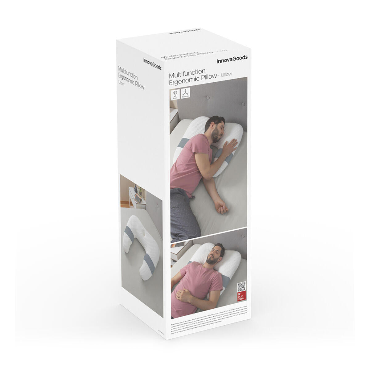 Almohada Ergonómica Multifunción Ullow - InnovaGoods