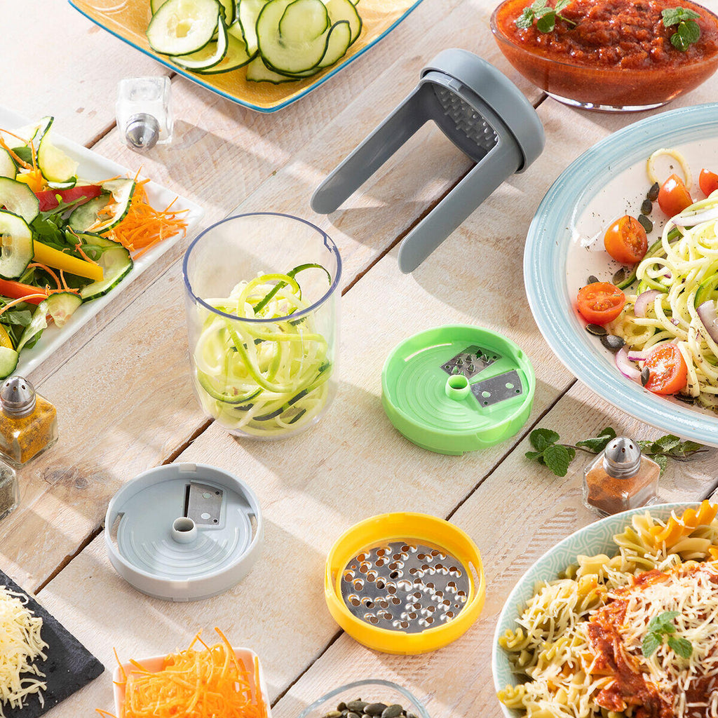 Cortador de Verduras en Espiral y Rallador con Recetas Vigizer - InnovaGoods