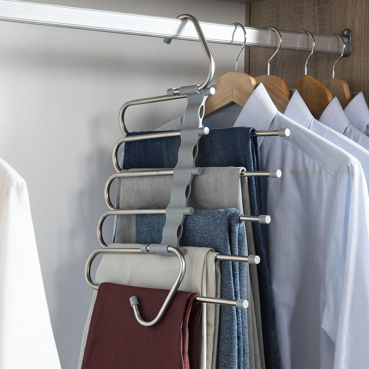 Percha Múltiple para Pantalones 5 en 1 Havser - InnovaGoods