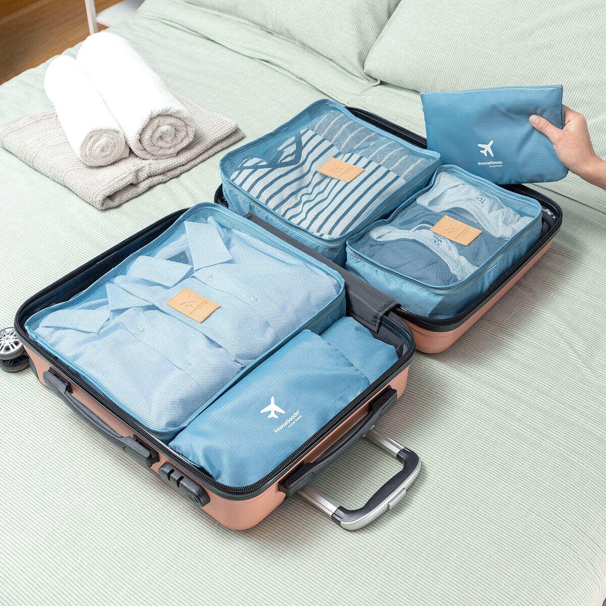 Set de 6 Bolsas Organizadoras para Maletas Luggan - InnovaGoods