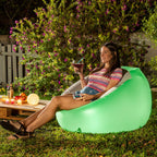 Sillón Hinchable con LED Multicolor y Mando Chight - InnovaGoods