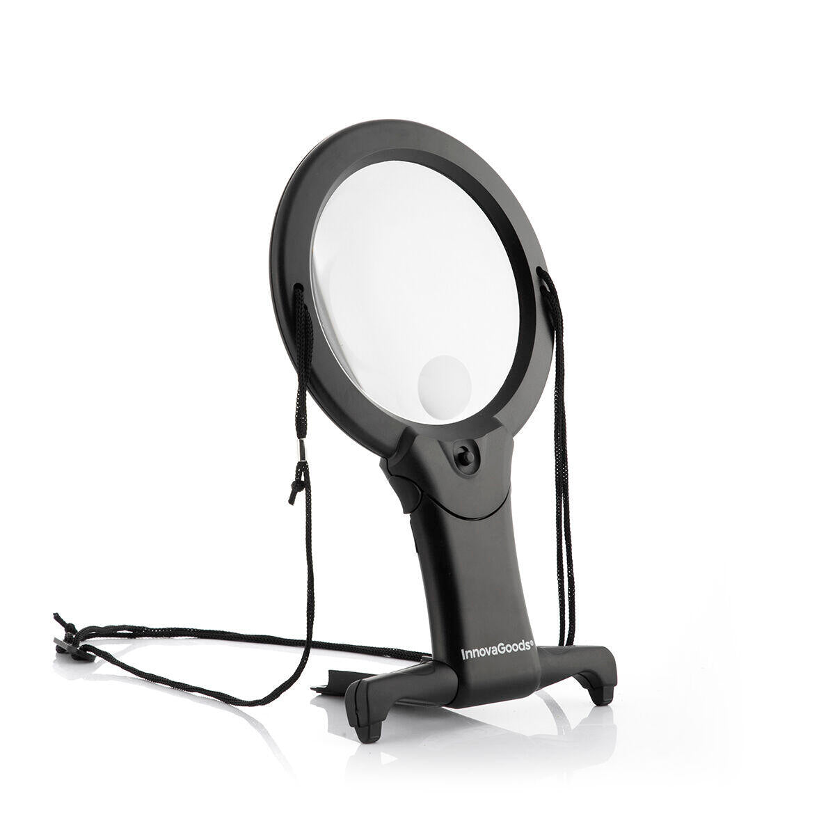 Lupa con luz LED y soporte manos libres