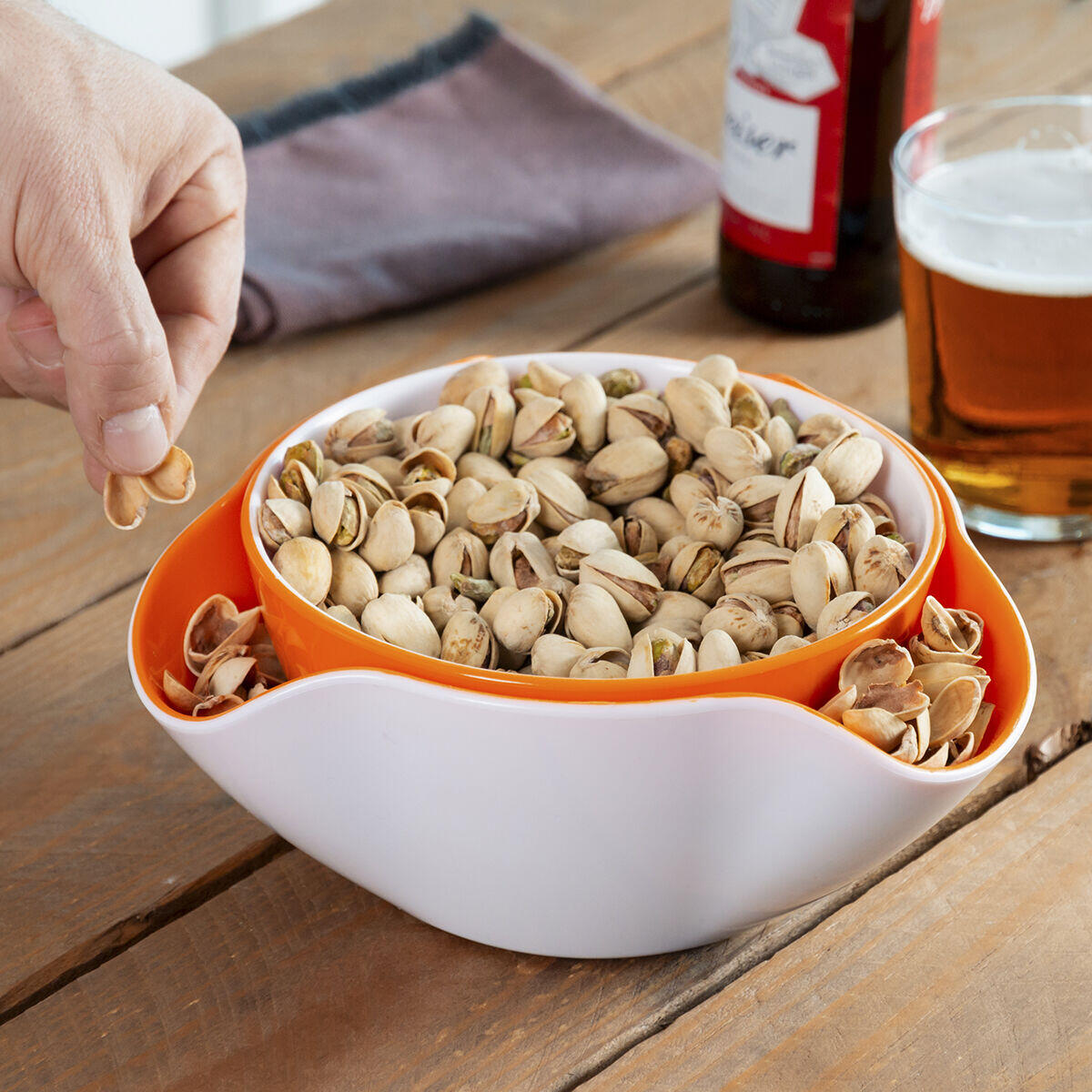 Bols 2 en 1 para Aperitivos 2 Piezas - InnovaGoods