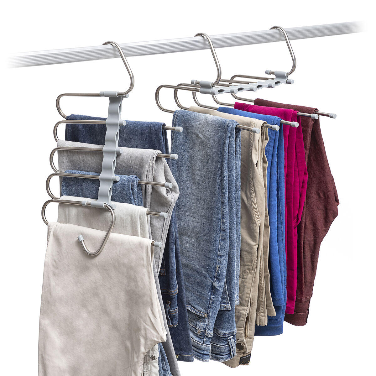 Percha Múltiple para Pantalones 5 en 1 Havser - InnovaGoods