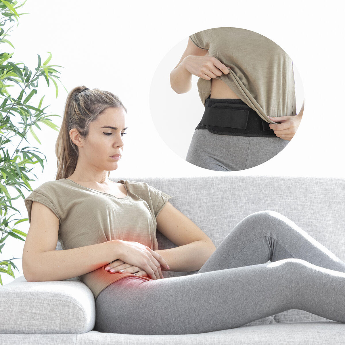Faja Térmica Correctora con Imanes de Turmalina Tourmabelt - InnovaGoods