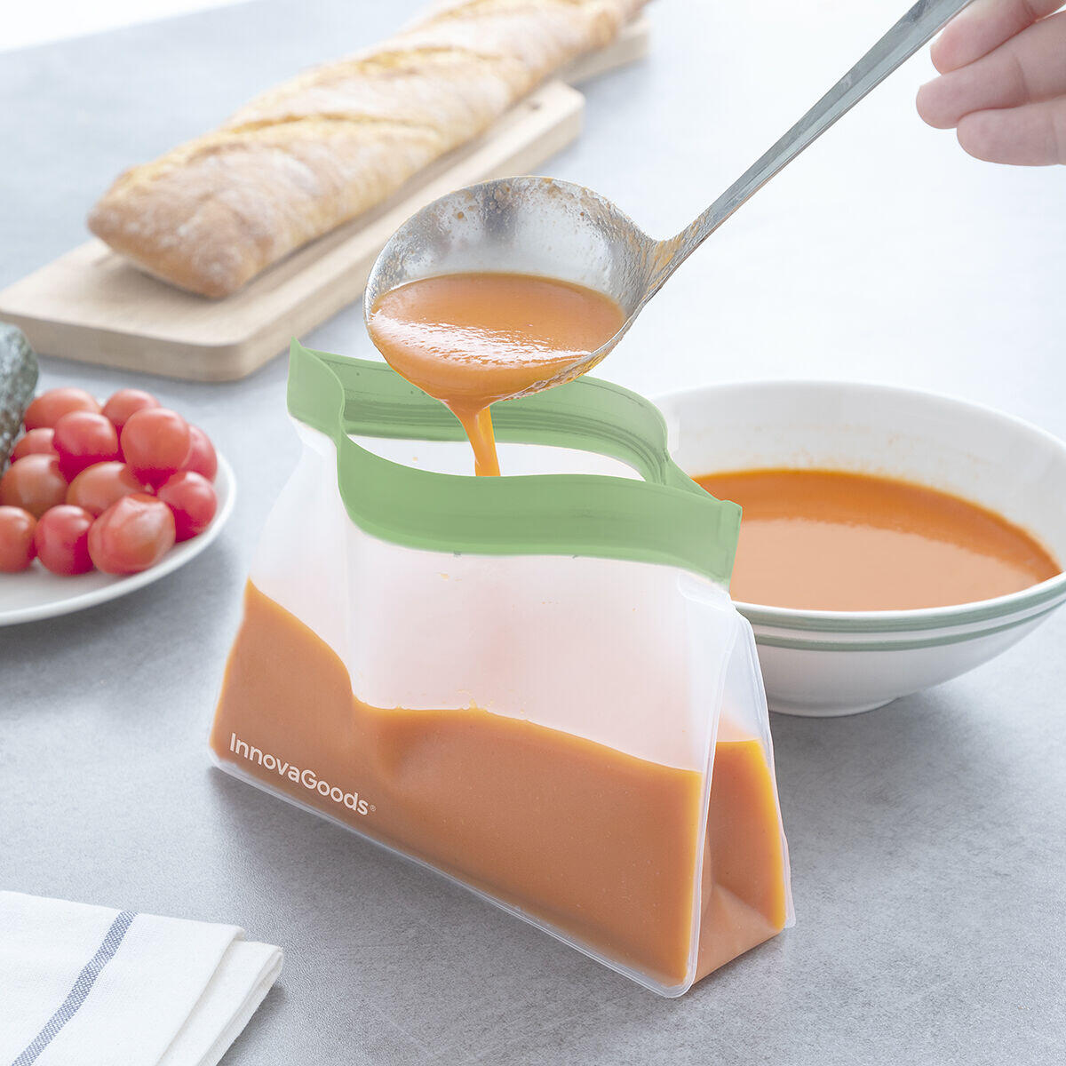 Set de Bolsas Reutilizables Herméticas Zags 6 Unidades - InnovaGoods