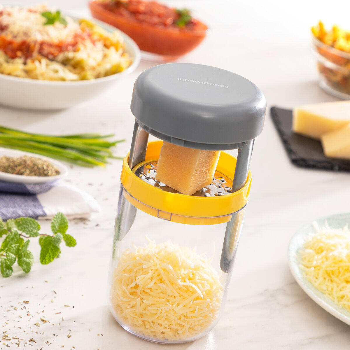 Cortador de Verduras en Espiral y Rallador con Recetas Vigizer - InnovaGoods