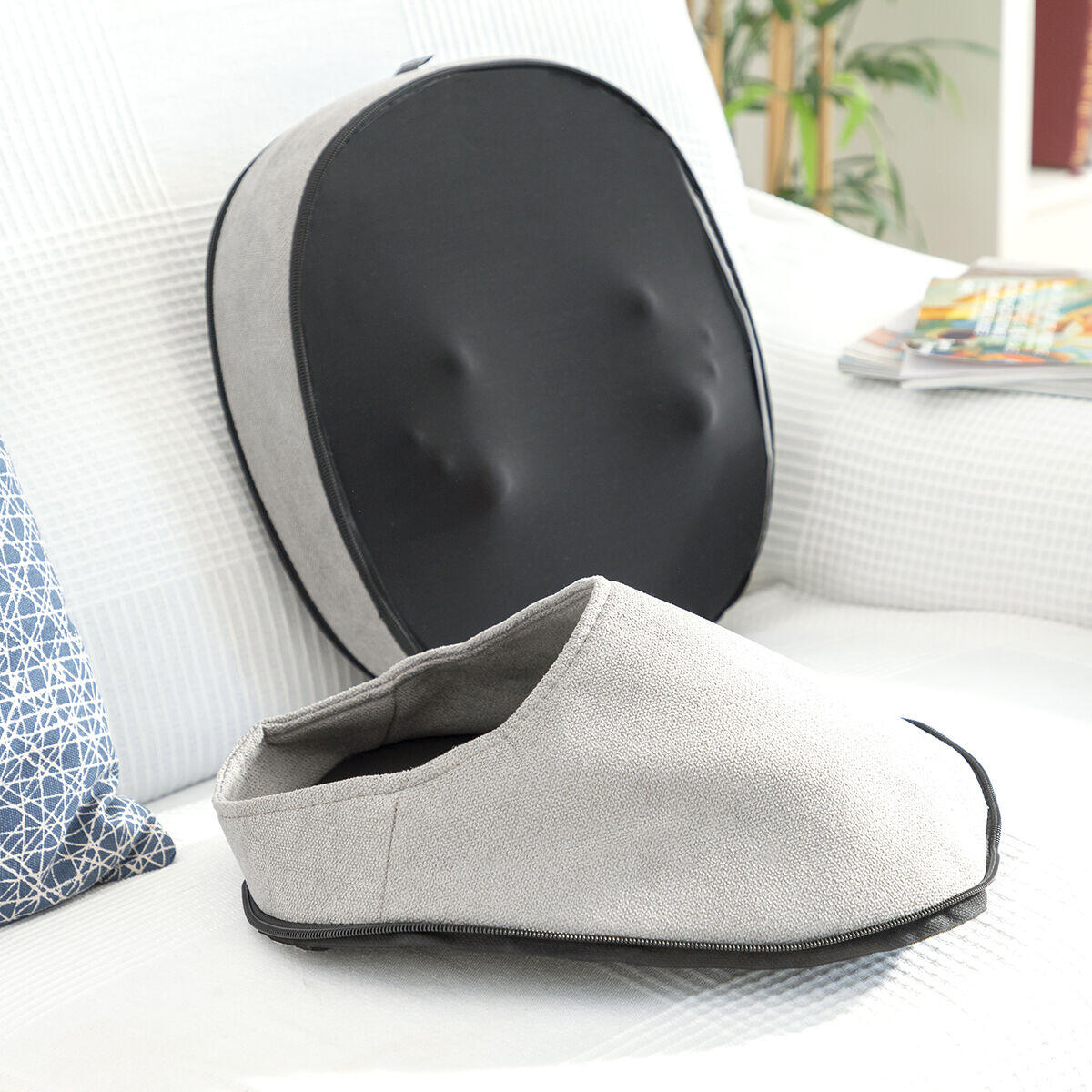 Compartimentos del Masajeador Shiatsu Térmico 2 en 1 Futsa 
