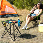 Mesa de Camping Textil Plegable con Funda Cafolby - InnovaGoods Dropea